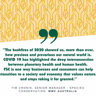 WWF quote - fsc friday 2020 WWF quote - fsc friday 2020
